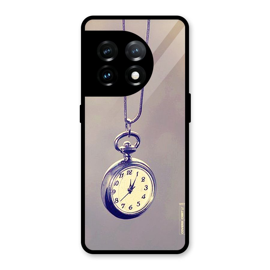 Clock Locket Glass Back Case for OnePlus 11