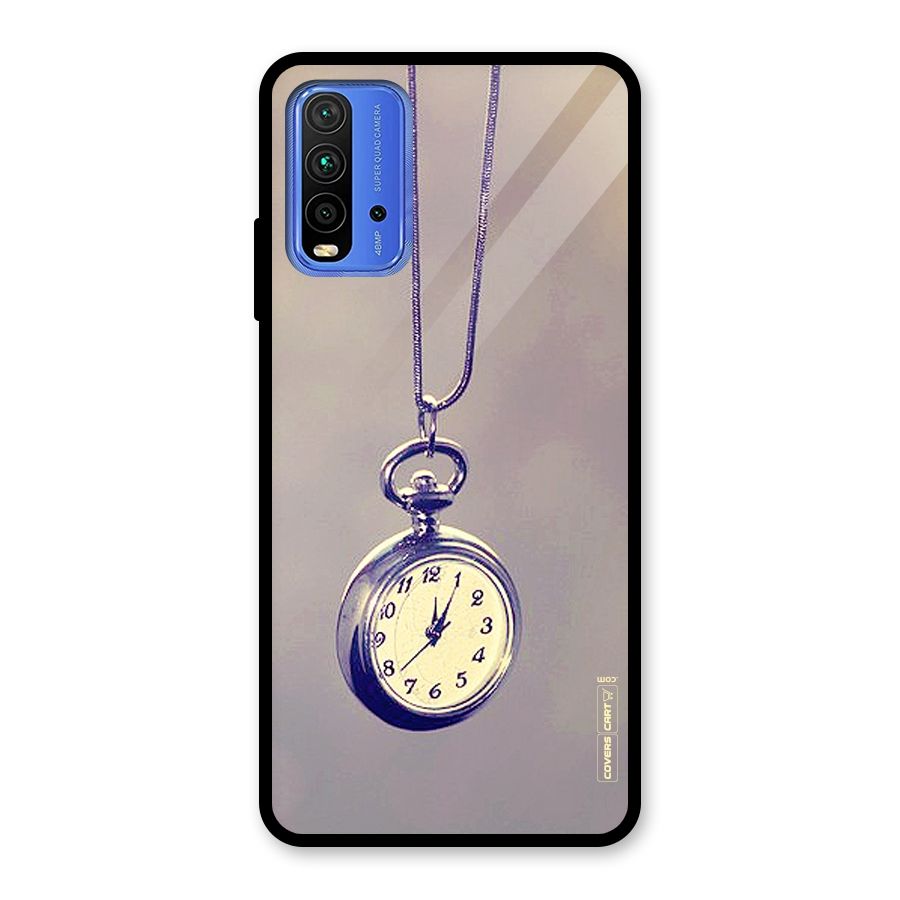Clock Locket Glass Back Case for Redmi 9 Power