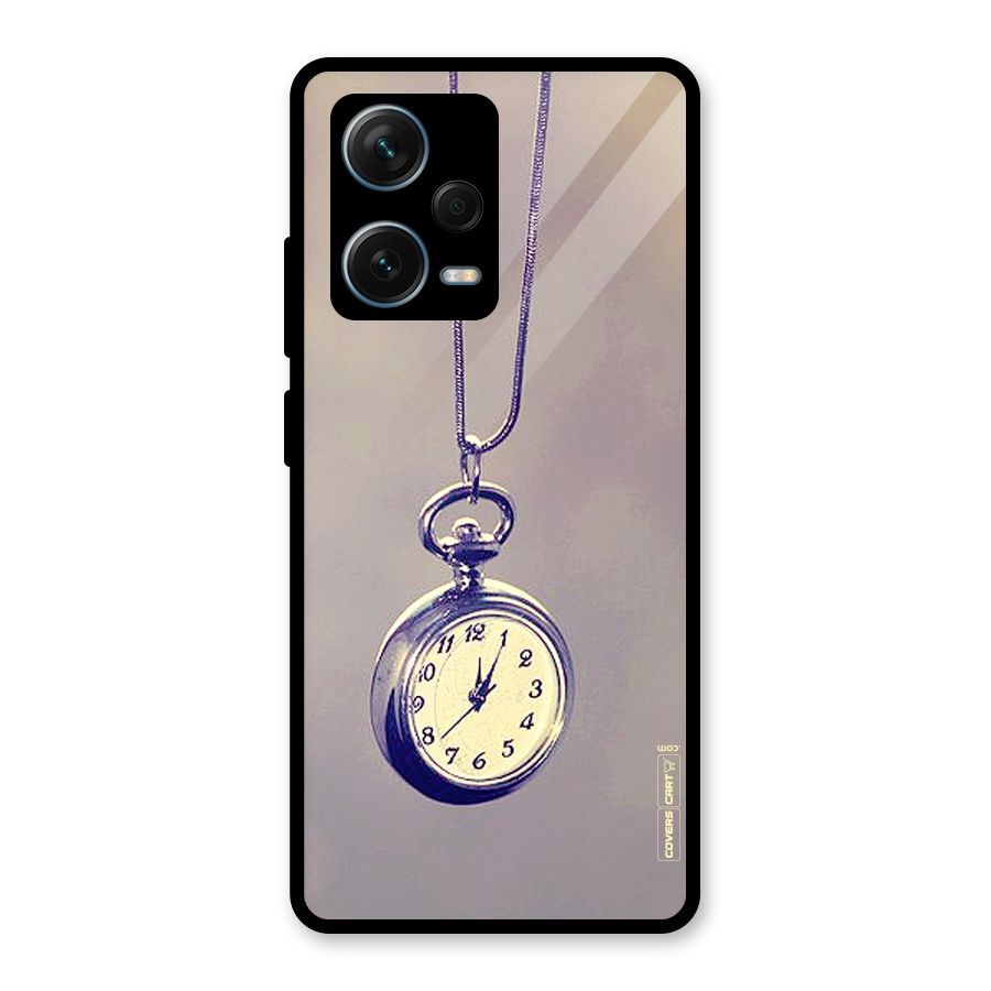 Clock Locket Glass Back Case for Redmi Note 12 Pro Plus 5G