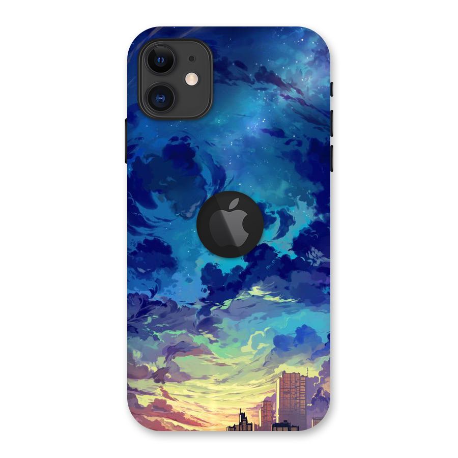 Cloud Art Back Case for iPhone 11 Logo Cut