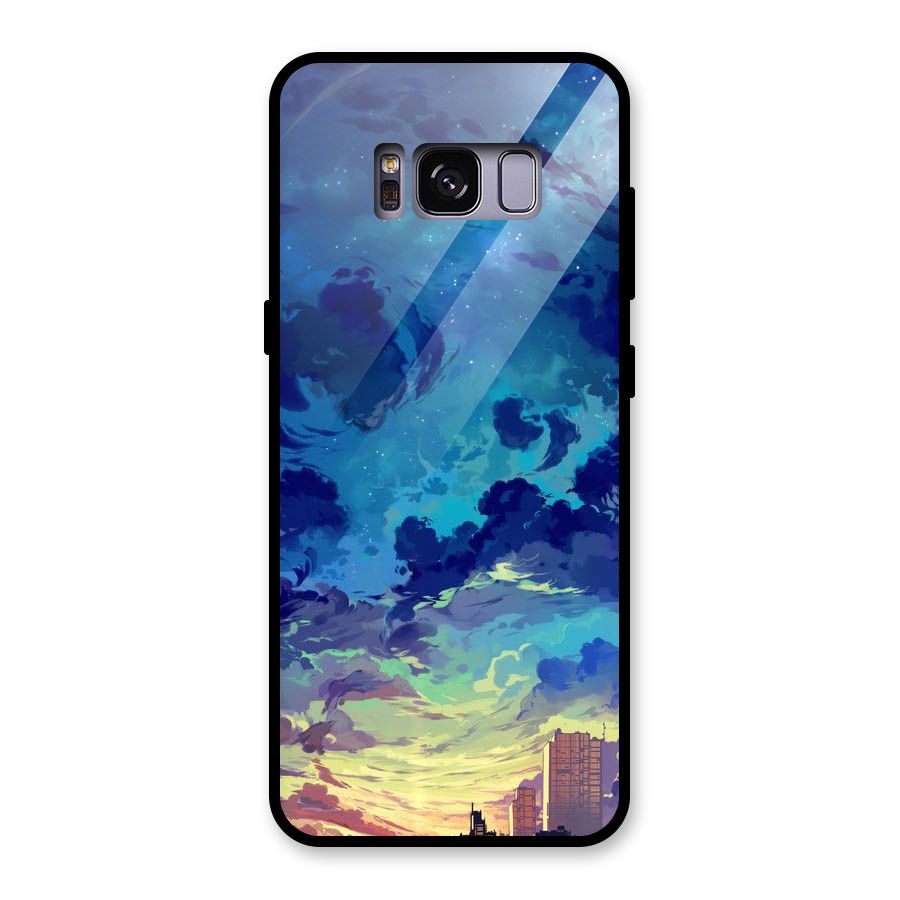 Cloud Art Glass Back Case for Galaxy S8
