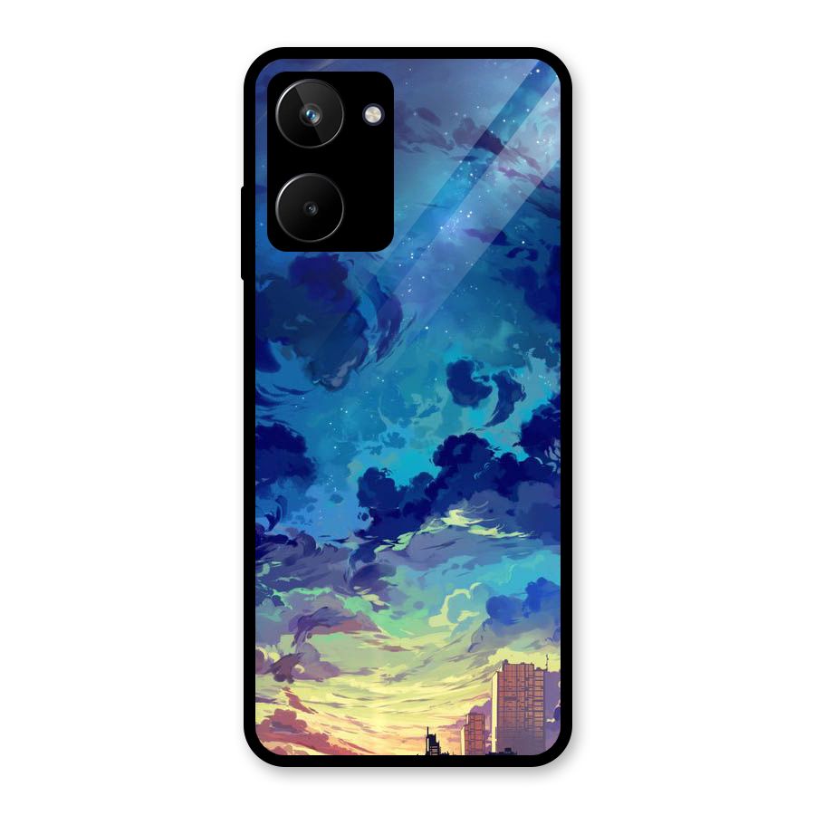 Cloud Art Glass Back Case for Realme 10