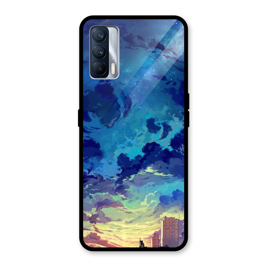 Cloud Art Glass Back Case for Realme X7