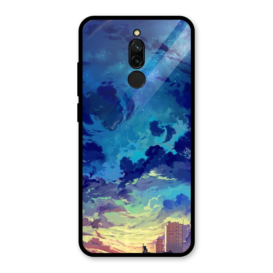 Cloud Art Glass Back Case for Redmi 8