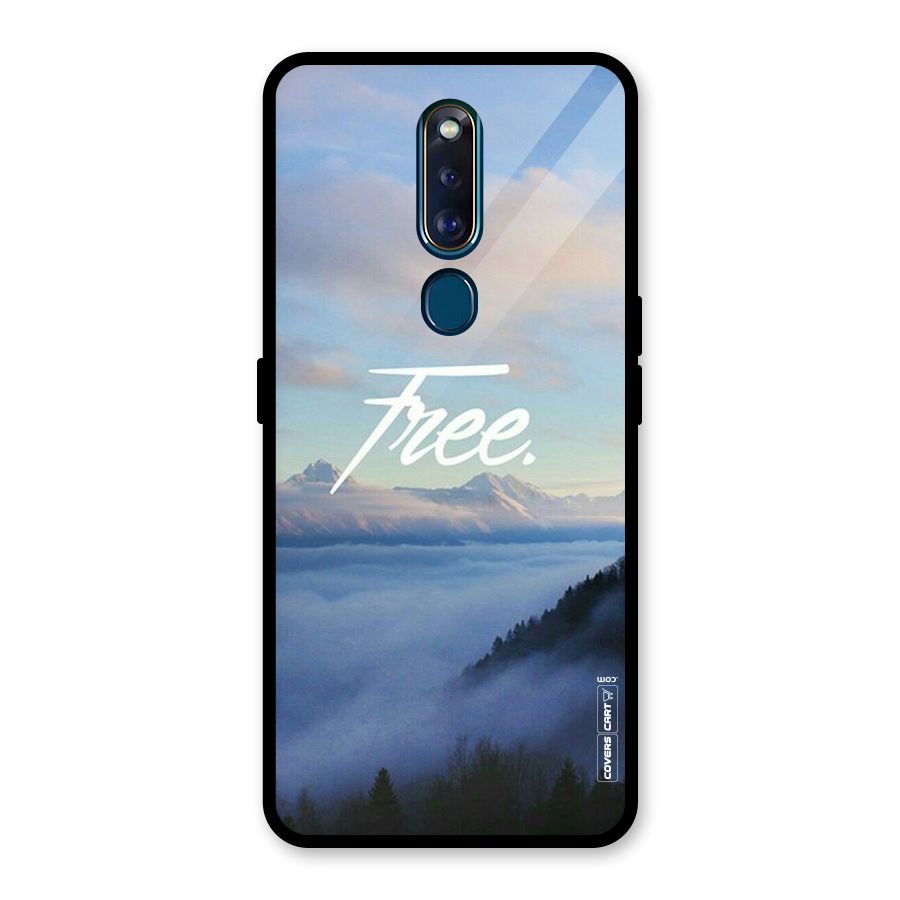 Cloudy Free Glass Back Case for Oppo F11 Pro