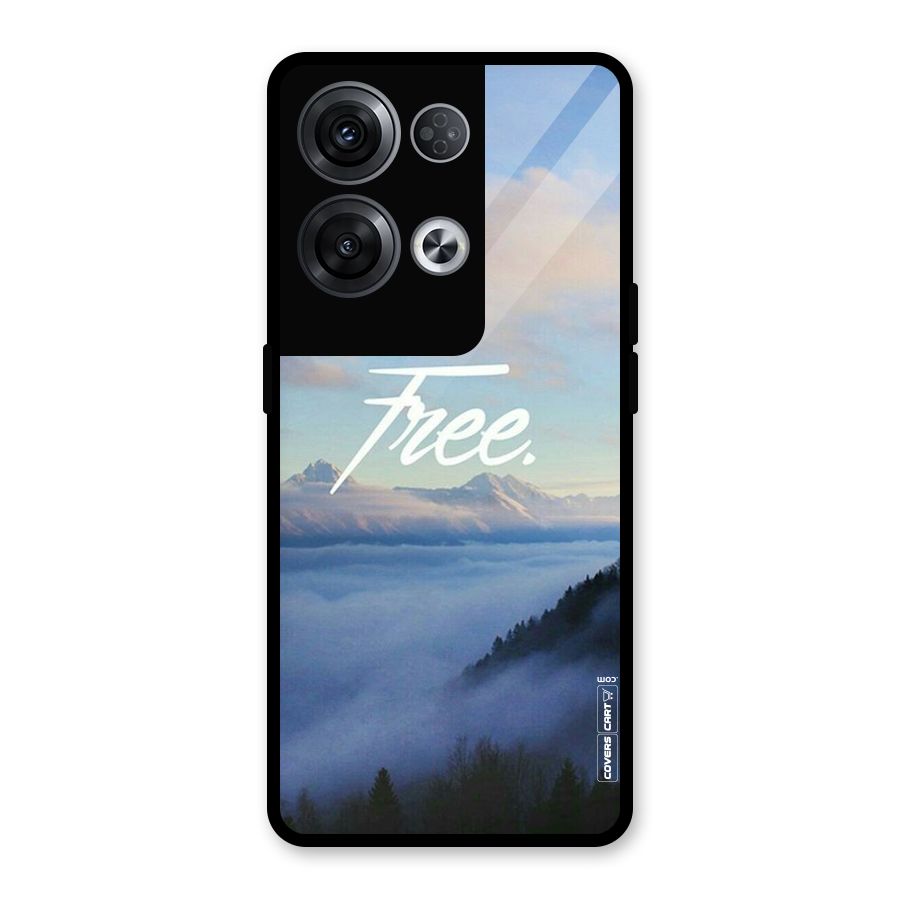 Cloudy Free Glass Back Case for Oppo Reno8 Pro 5G