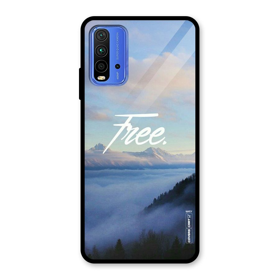 Cloudy Free Glass Back Case for Redmi 9 Power