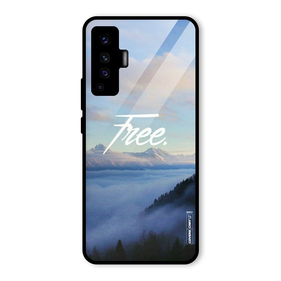 Cloudy Free Glass Back Case for Vivo X50