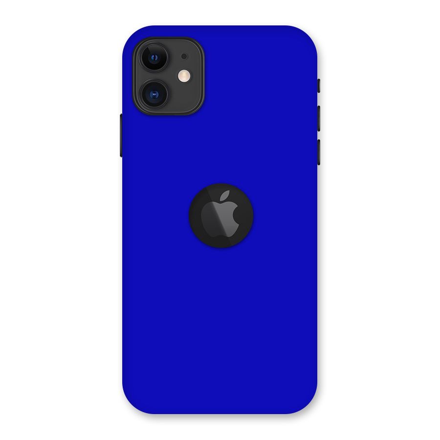 Cobalt Blue Back Case for iPhone 11 Logo Cut