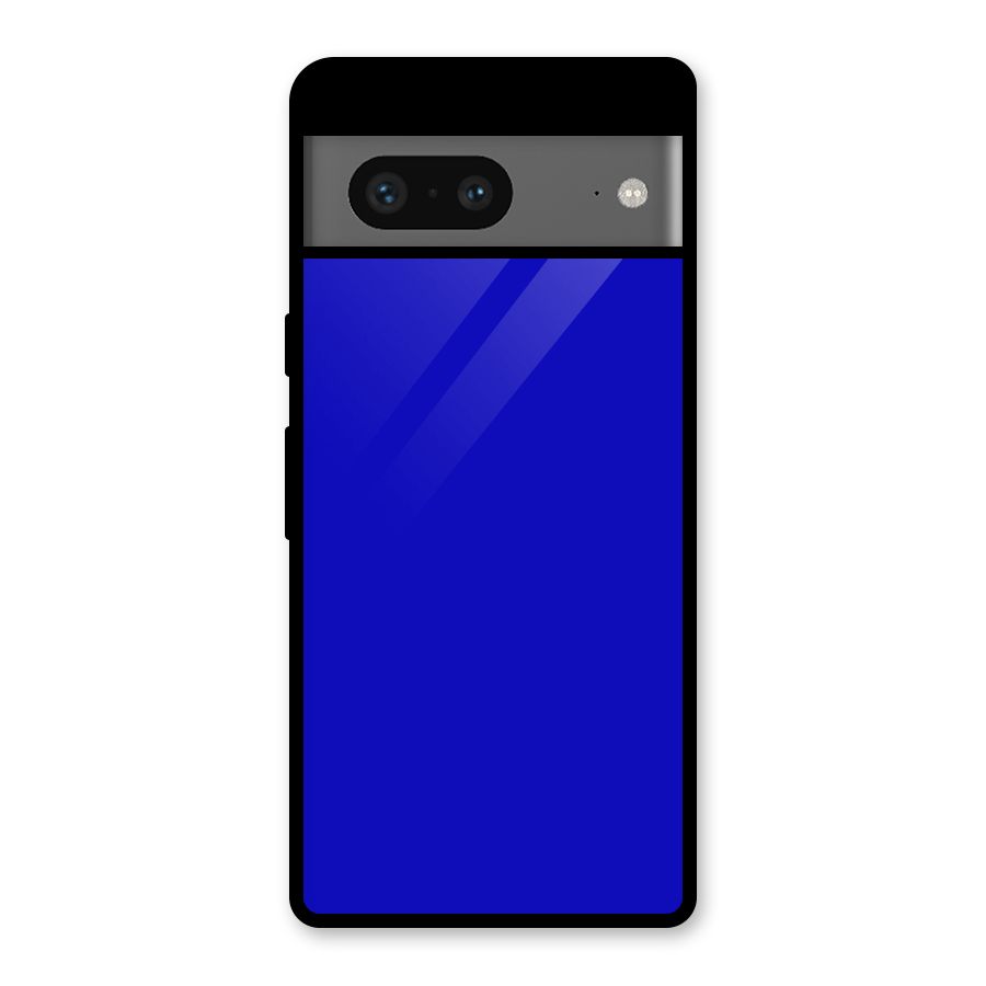 Cobalt Blue Glass Back Case for Google Pixel 7