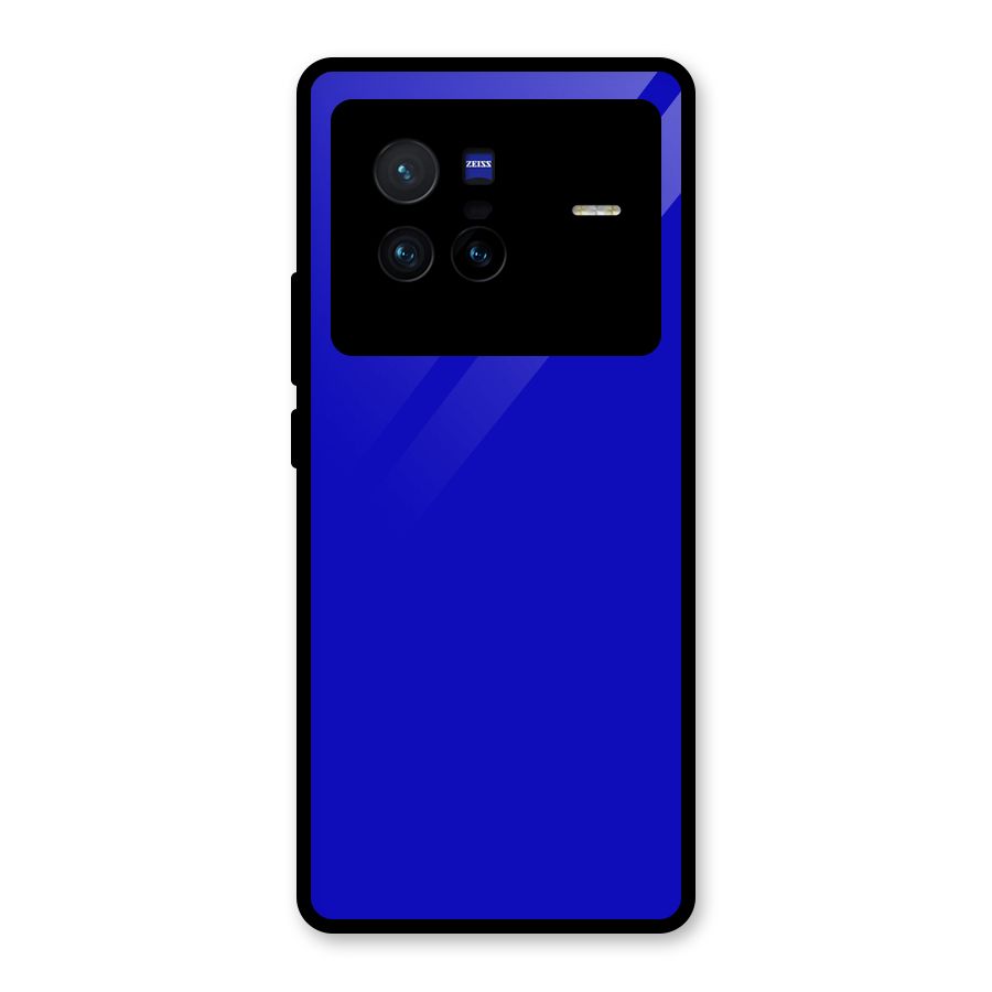 Cobalt Blue Glass Back Case for Vivo X80