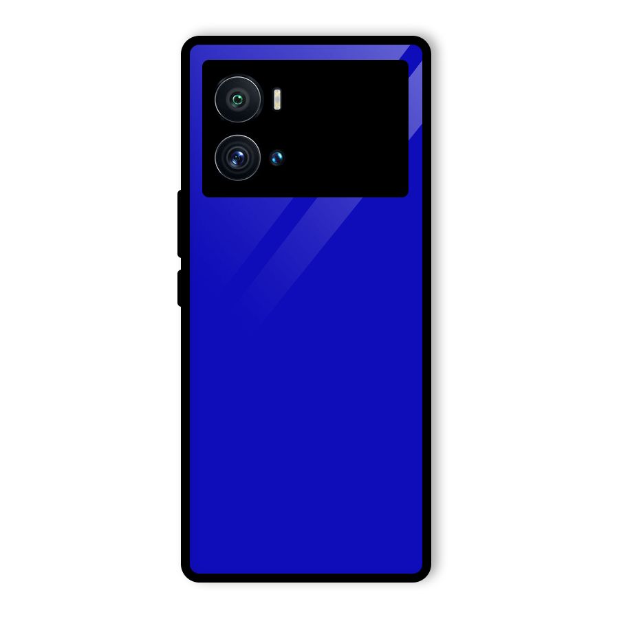 Cobalt Blue Glass Back Case for Vivo iQOO 9 Pro