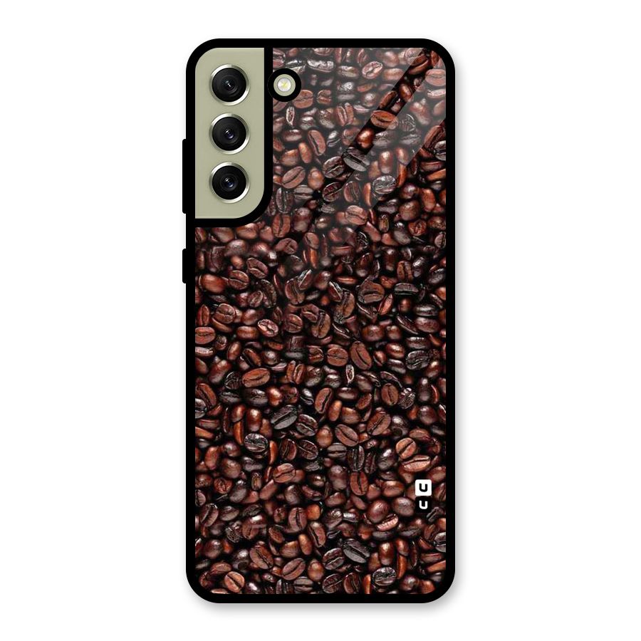 Cocoa Beans Glass Back Case for Galaxy S21 FE 5G