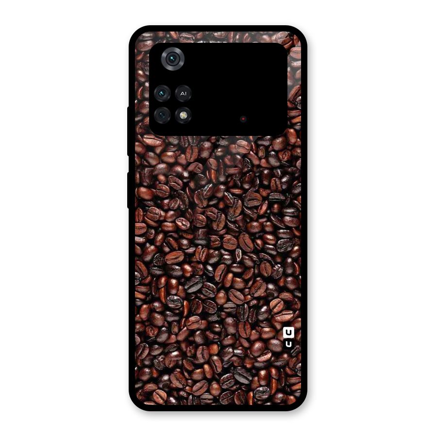 Cocoa Beans Glass Back Case for Poco M4 Pro 4G