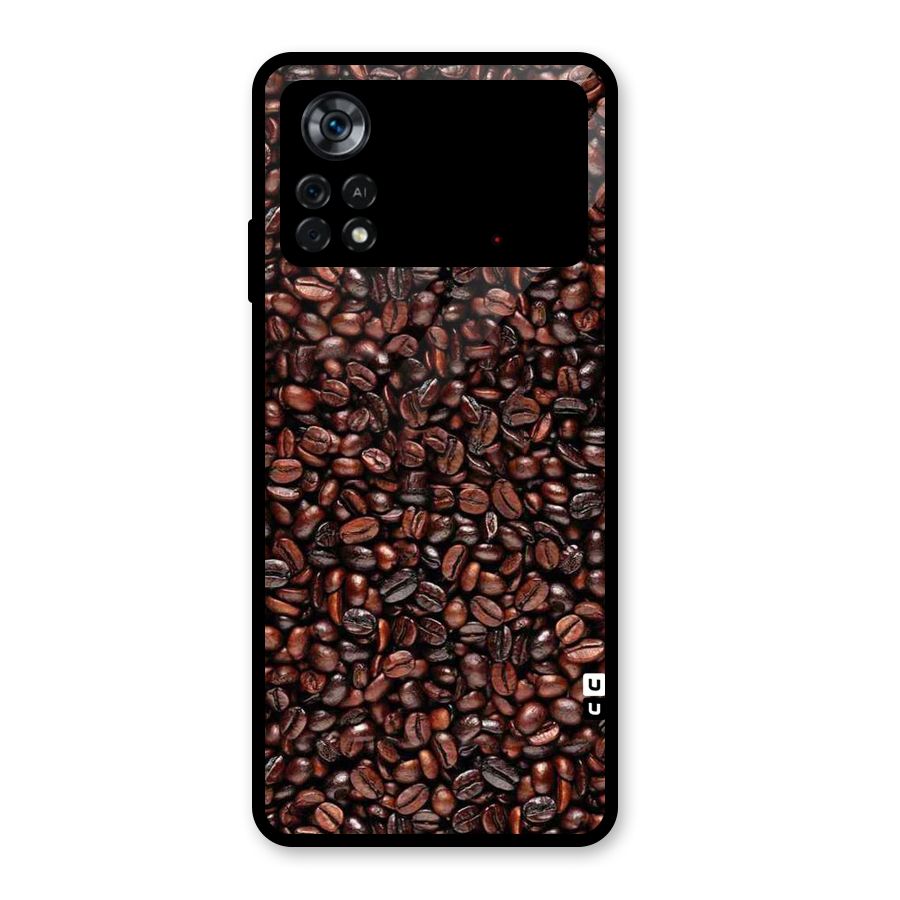Cocoa Beans Glass Back Case for Poco X4 Pro 5G