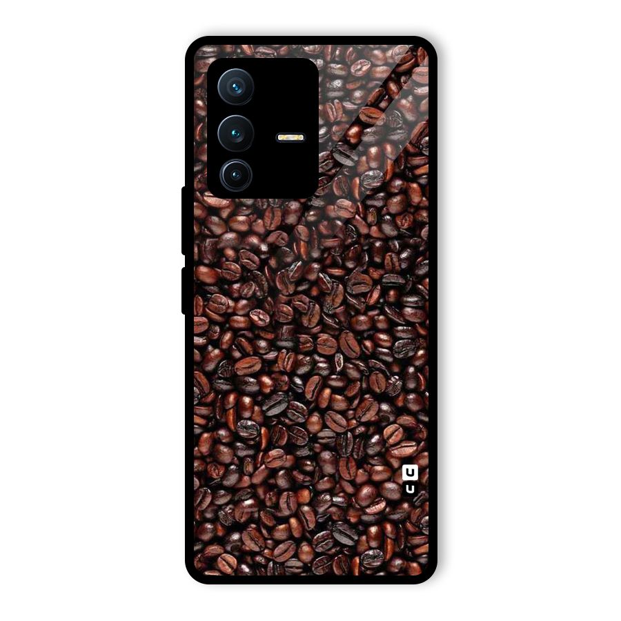 Cocoa Beans Glass Back Case for Vivo V23 Pro