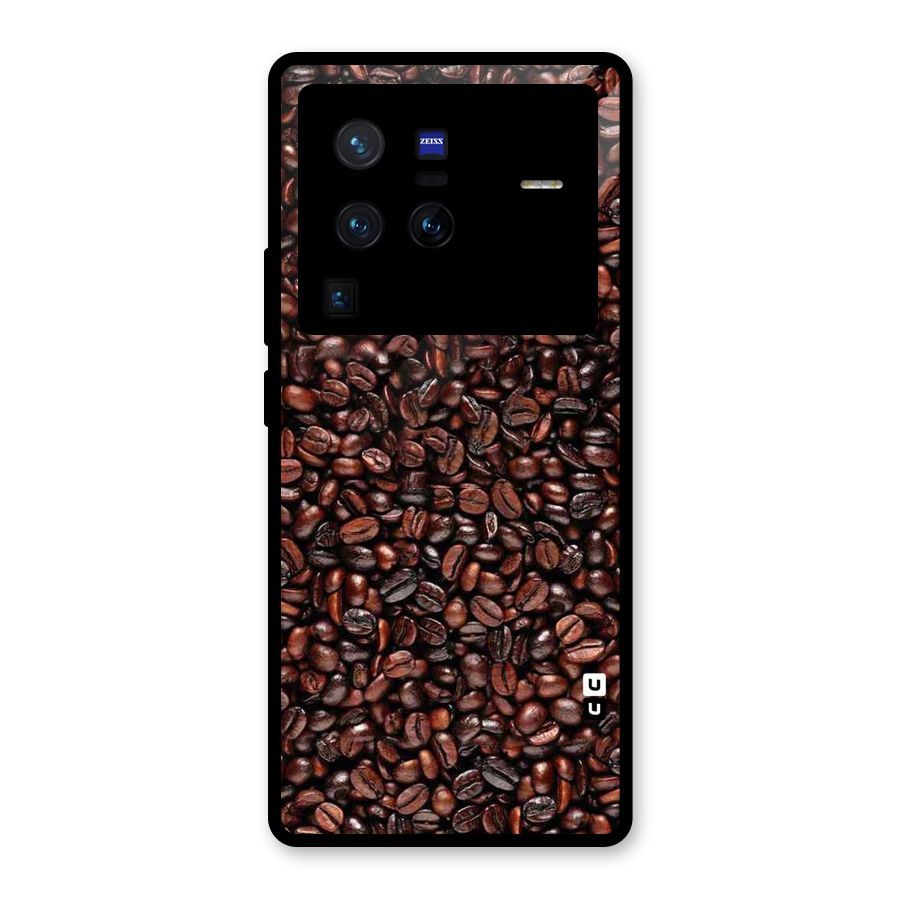 Cocoa Beans Glass Back Case for Vivo X80 Pro