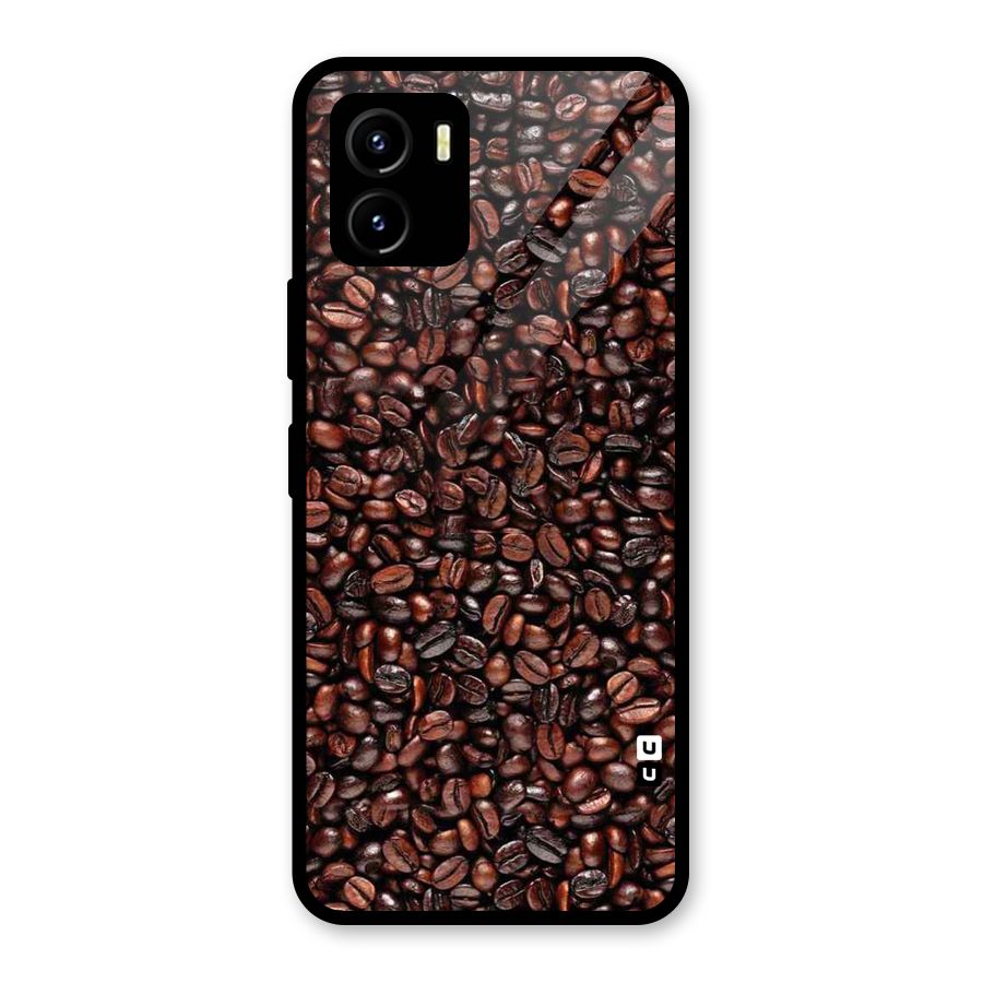 Cocoa Beans Glass Back Case for Vivo Y15s