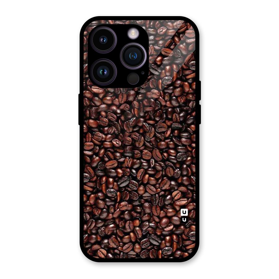Cocoa Beans Glass Back Case for iPhone 14 Pro