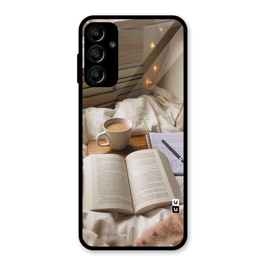 Coffee And Books Glass Back Case for Galaxy A14 5G