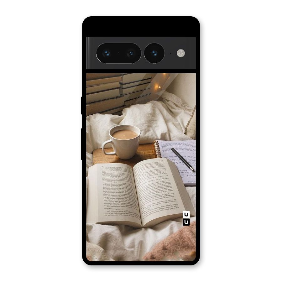 Coffee And Books Glass Back Case for Google Pixel 7 Pro