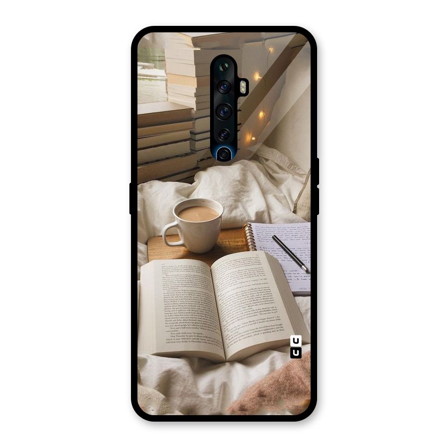 Coffee And Books Glass Back Case for Oppo Reno2 F