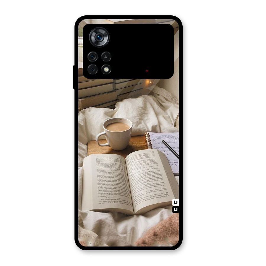 Coffee And Books Glass Back Case for Poco X4 Pro 5G