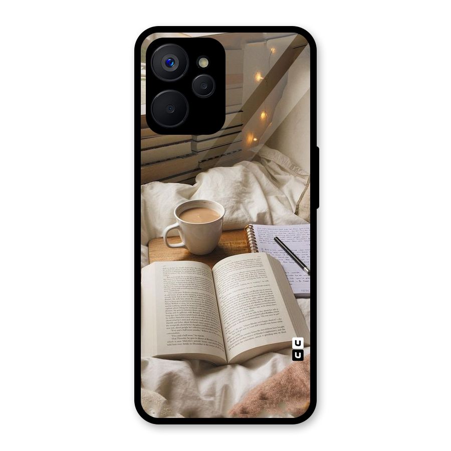 Coffee And Books Glass Back Case for Realme 9i 5G