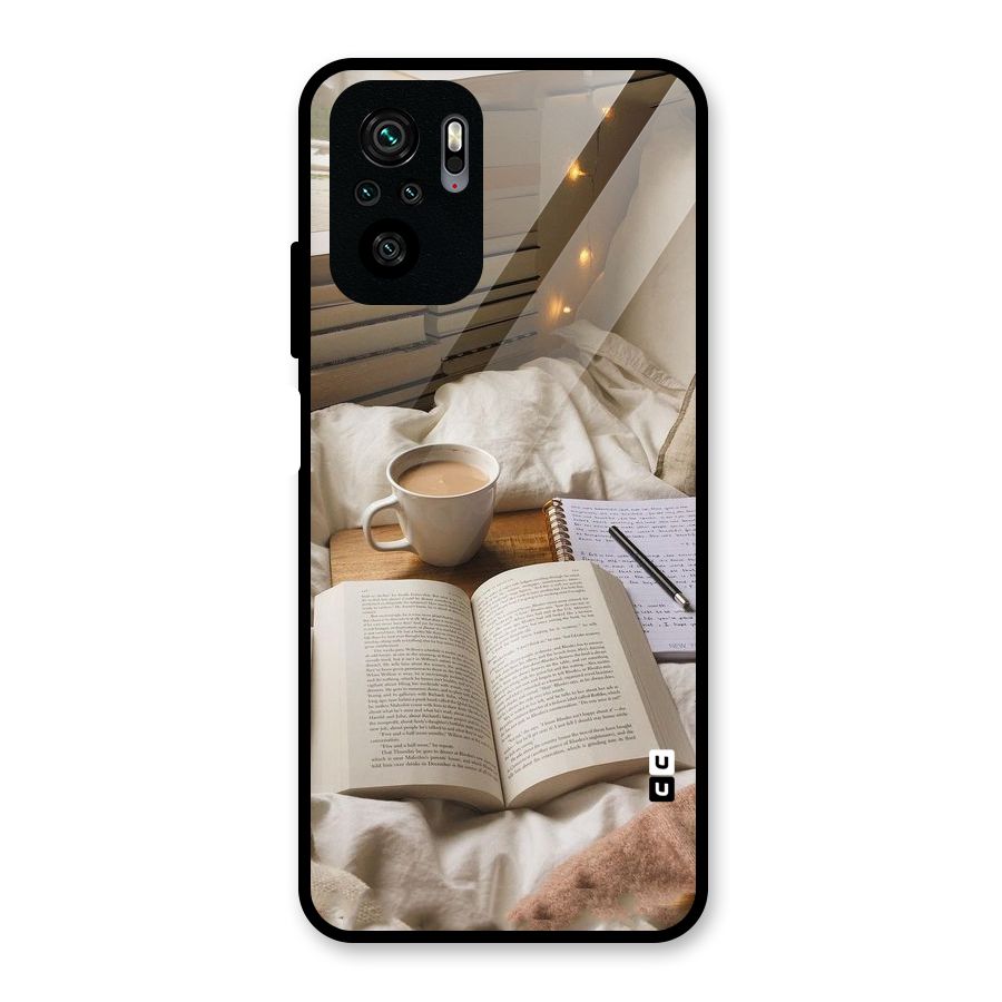 Coffee And Books Glass Back Case for Redmi Note 10S