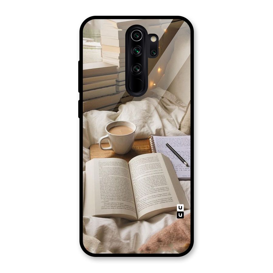 Coffee And Books Glass Back Case for Redmi Note 8 Pro