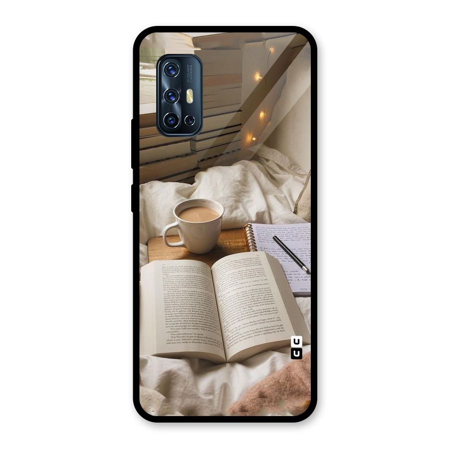 Coffee And Books Glass Back Case for Vivo V17