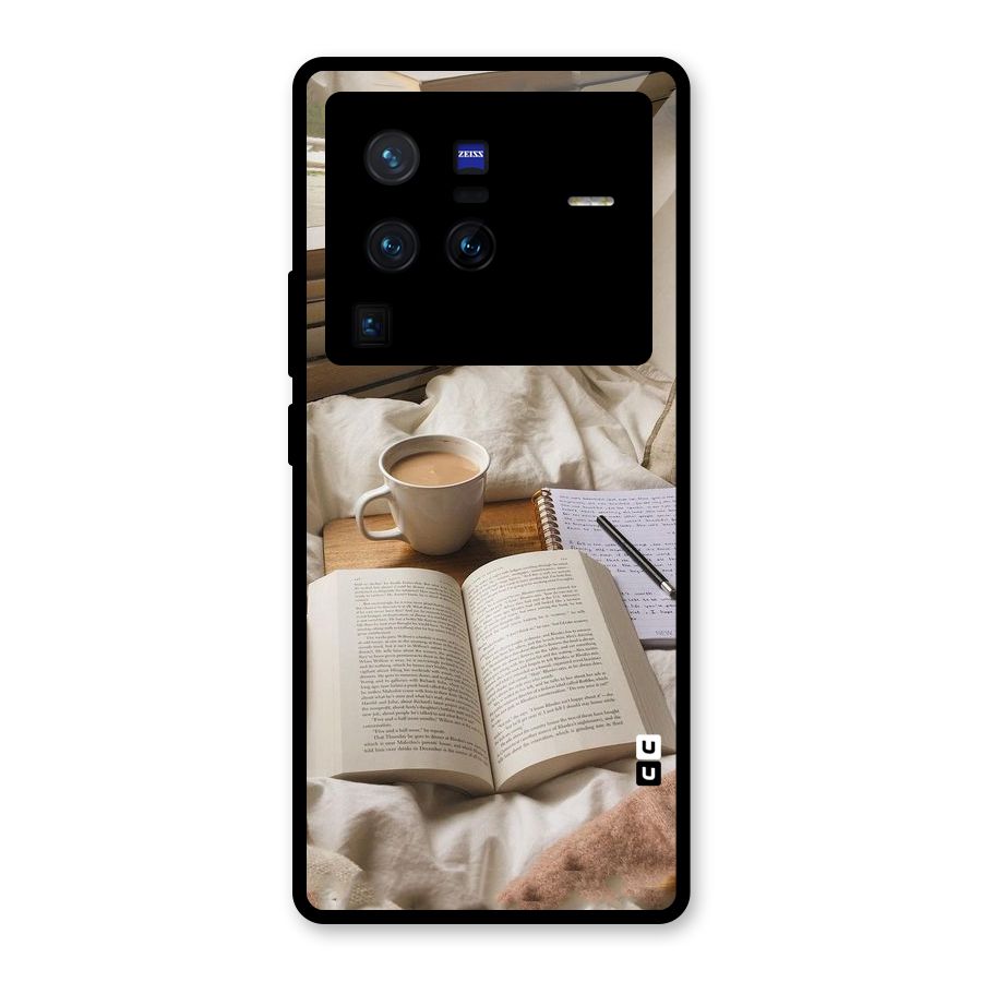 Coffee And Books Glass Back Case for Vivo X80 Pro