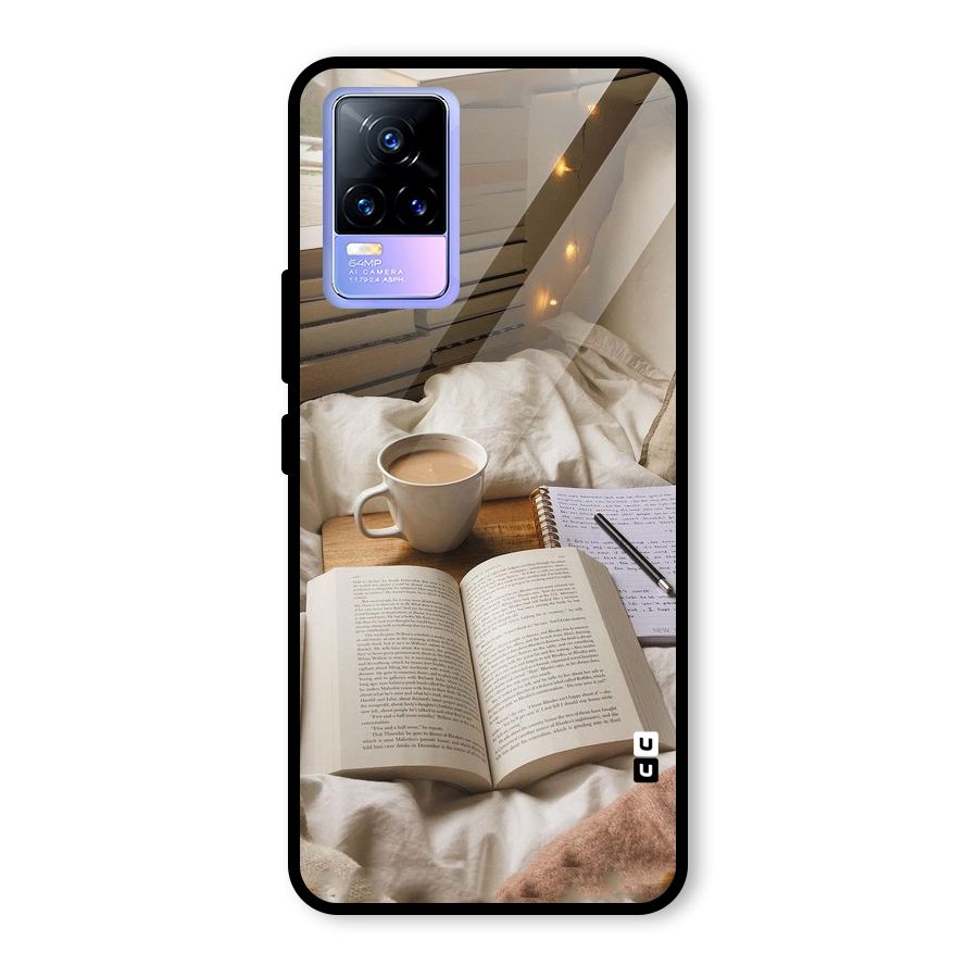 Coffee And Books Glass Back Case for Vivo Y73