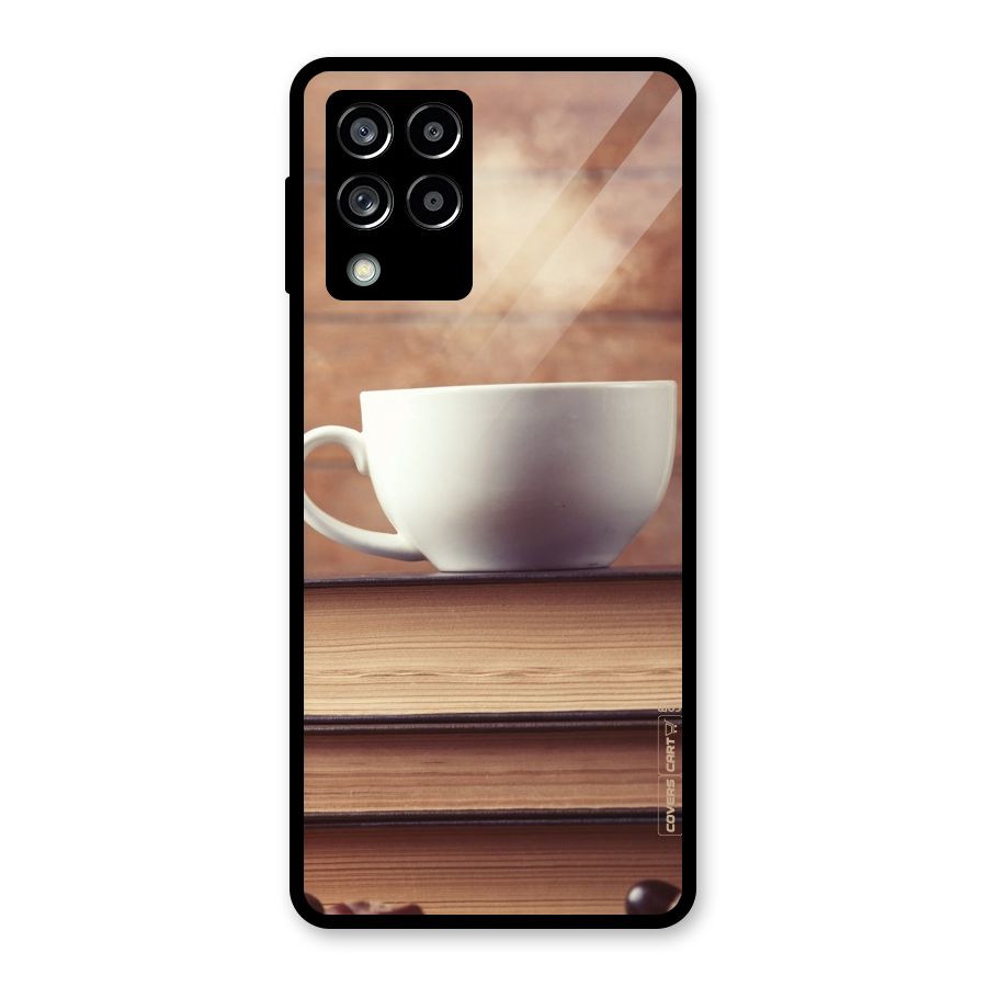 Coffee And Bookworm Glass Back Case for Galaxy M53 5G