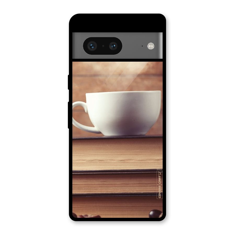 Coffee And Bookworm Glass Back Case for Google Pixel 7