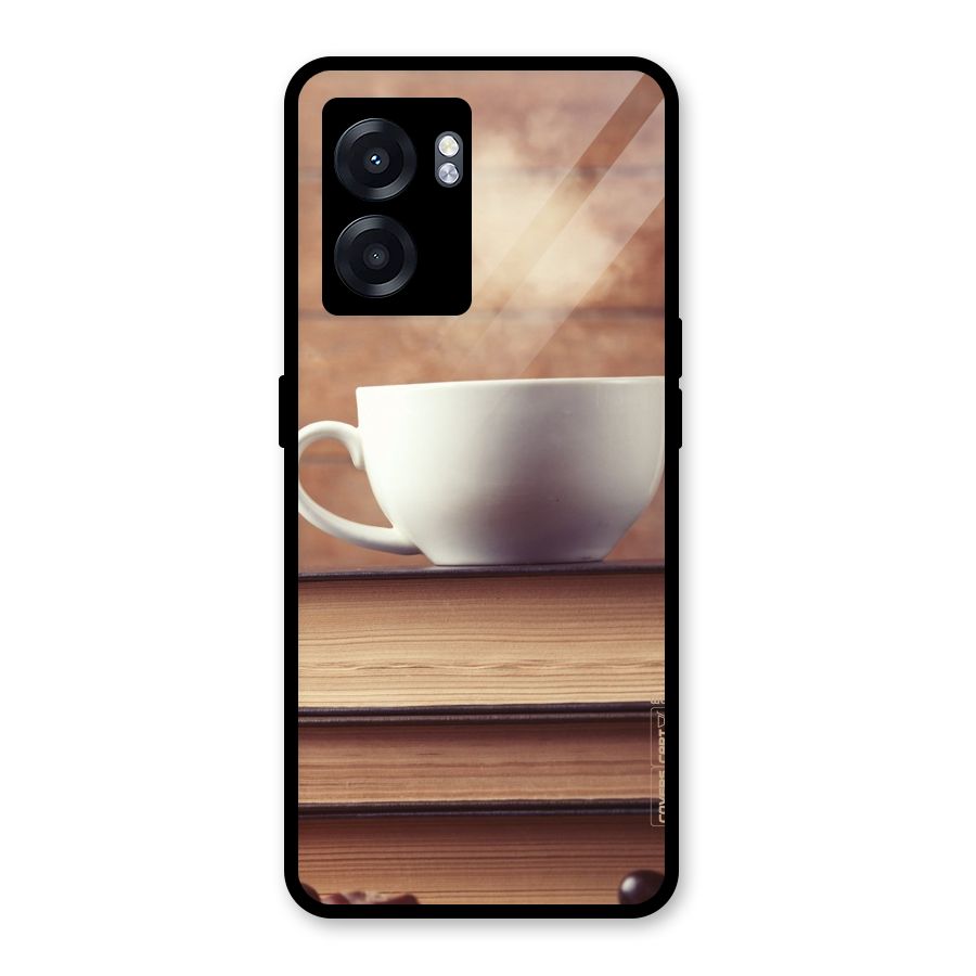 Coffee And Bookworm Glass Back Case for Oppo K10 (5G)