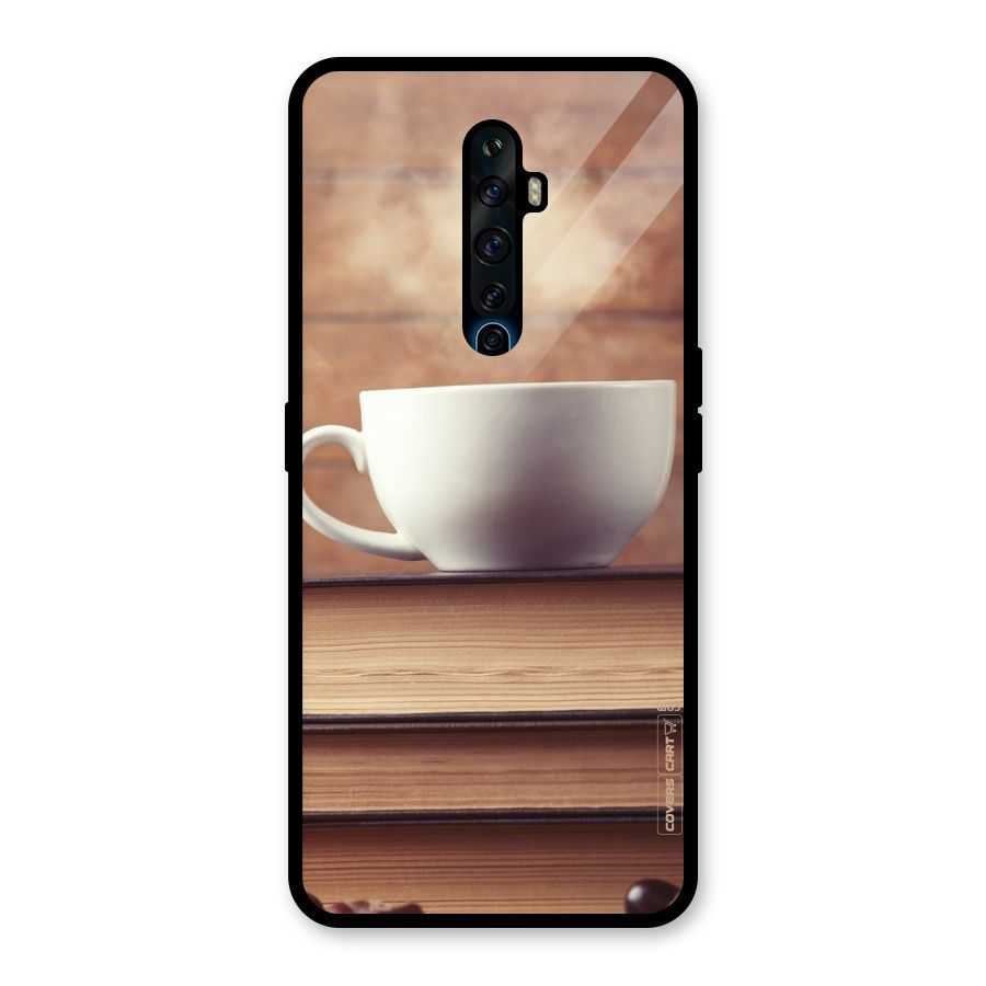 Coffee And Bookworm Glass Back Case for Oppo Reno2 F