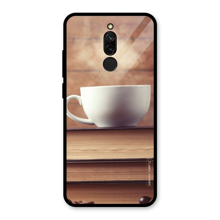 Coffee And Bookworm Glass Back Case for Redmi 8