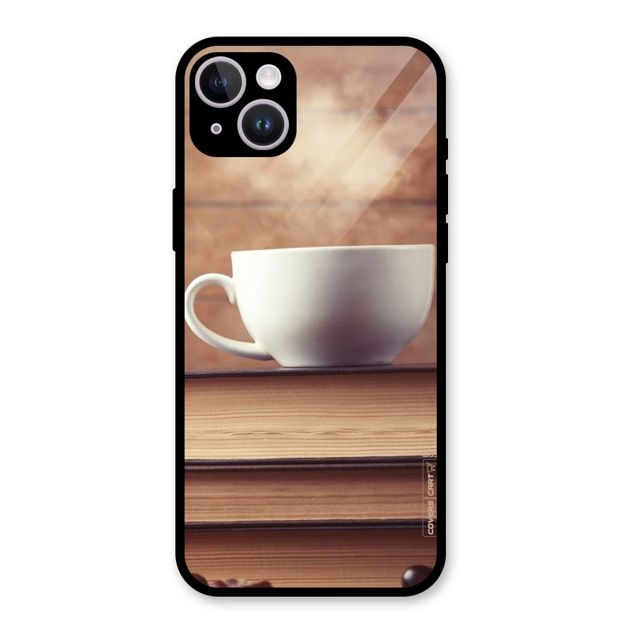 Coffee And Bookworm Glass Back Case for iPhone 14 Plus