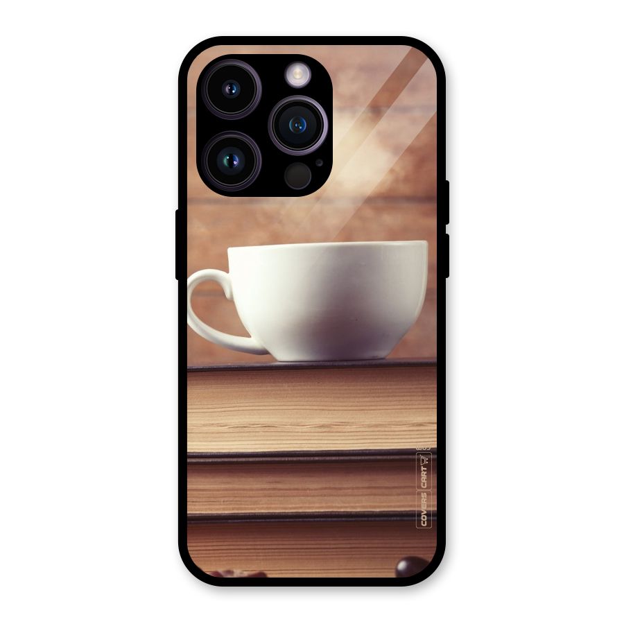 Coffee And Bookworm Glass Back Case for iPhone 14 Pro