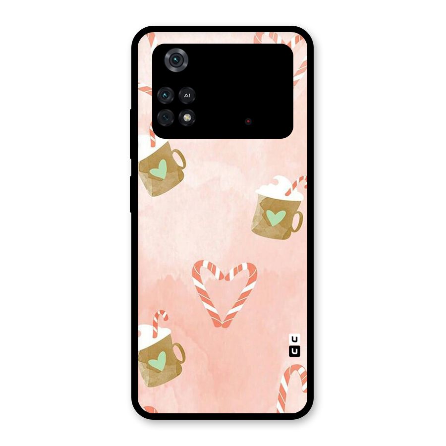 Coffee And Candies Glass Back Case for Poco M4 Pro 4G