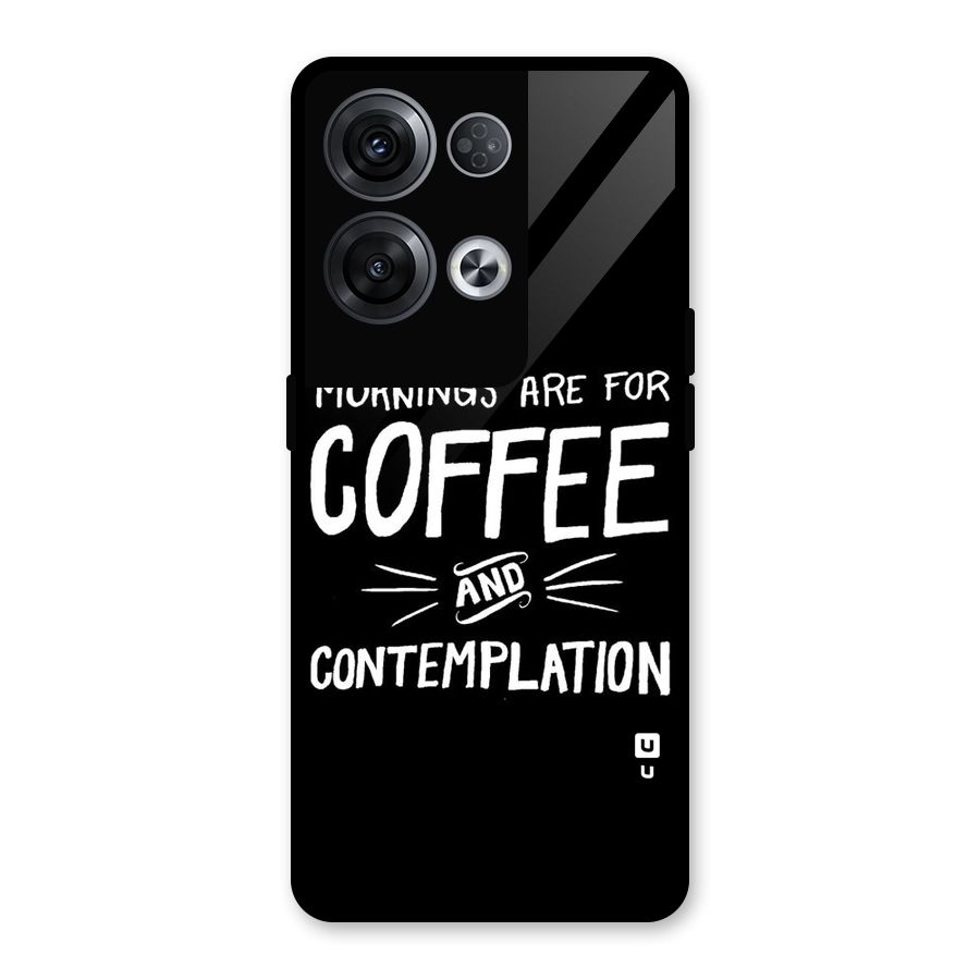 Coffee And Contemplation Glass Back Case for Oppo Reno8 Pro 5G