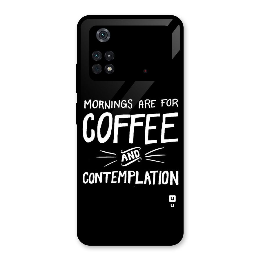 Coffee And Contemplation Glass Back Case for Poco M4 Pro 4G