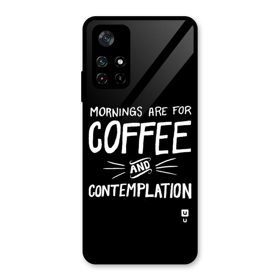 Coffee And Contemplation Glass Back Case for Poco M4 Pro 5G