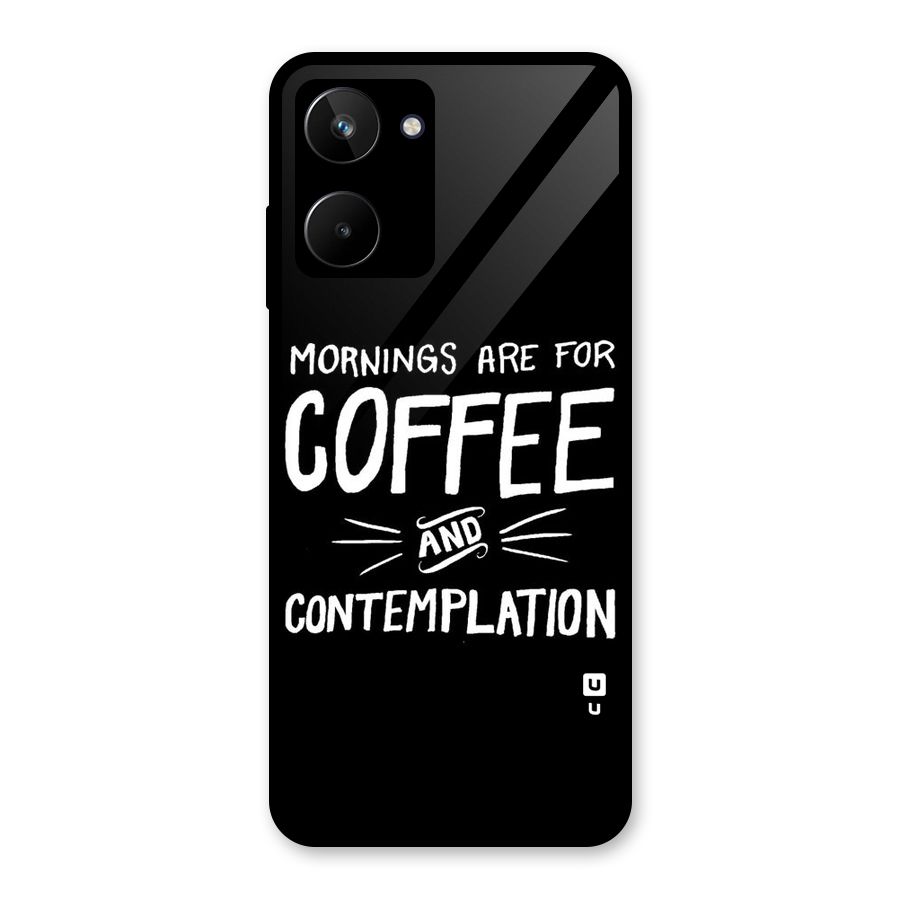 Coffee And Contemplation Glass Back Case for Realme 10
