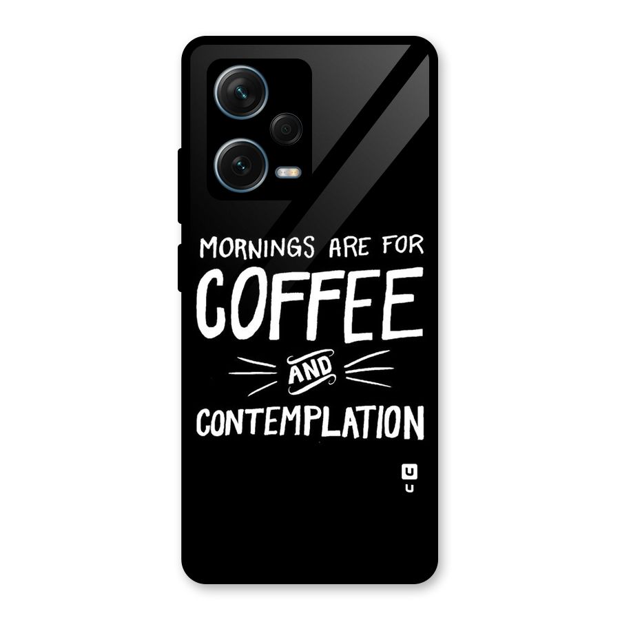 Coffee And Contemplation Glass Back Case for Redmi Note 12 Pro Plus 5G