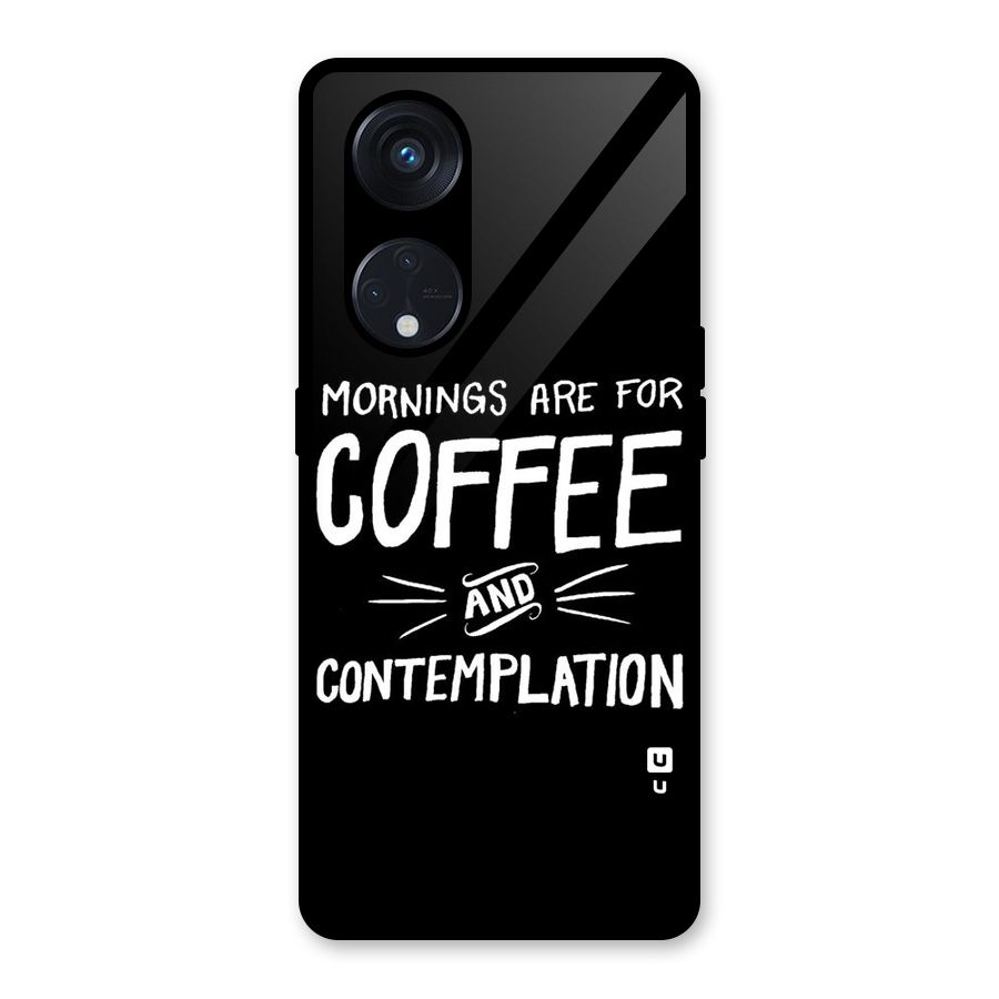 Coffee And Contemplation Glass Back Case for Reno8 T 5G