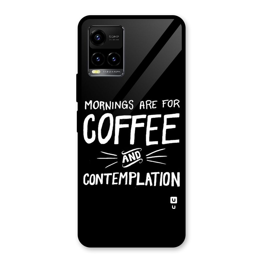 Coffee And Contemplation Glass Back Case for Vivo Y21A
