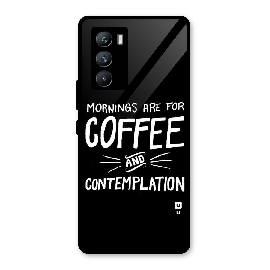 Coffee And Contemplation Glass Back Case for Vivo iQOO 9 SE