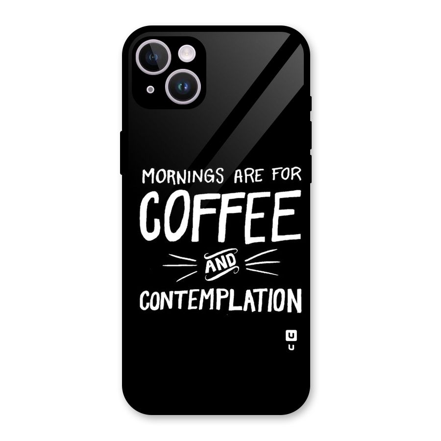 Coffee And Contemplation Glass Back Case for iPhone 14 Plus